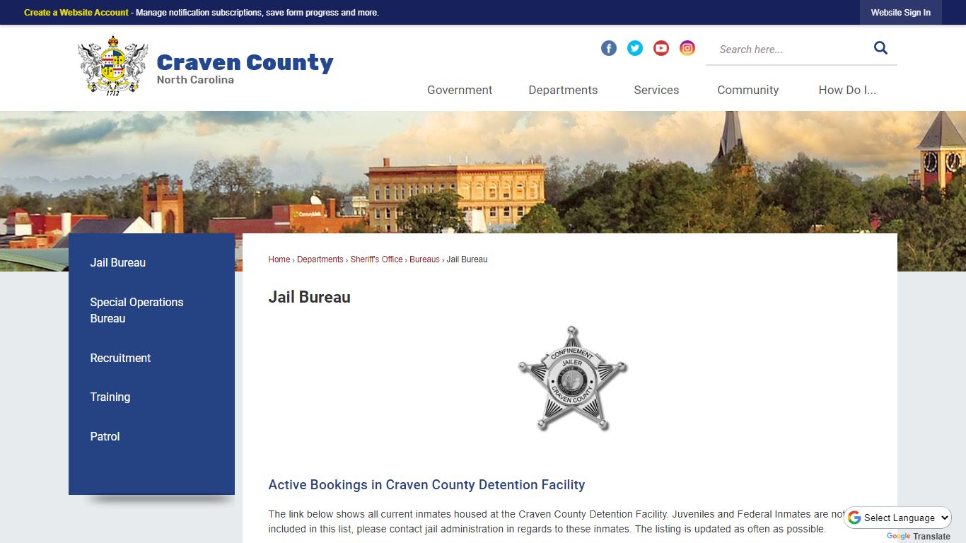 Jail Bureau | Craven County